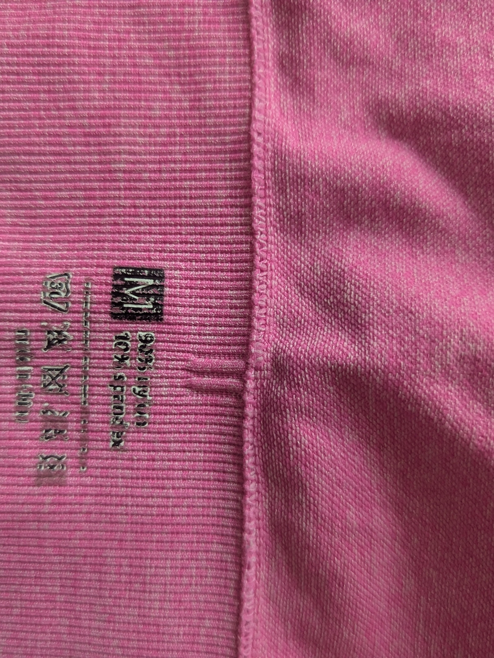 H&M Pink Cropped Ribbed Knit Tee - Picture 2 of 2